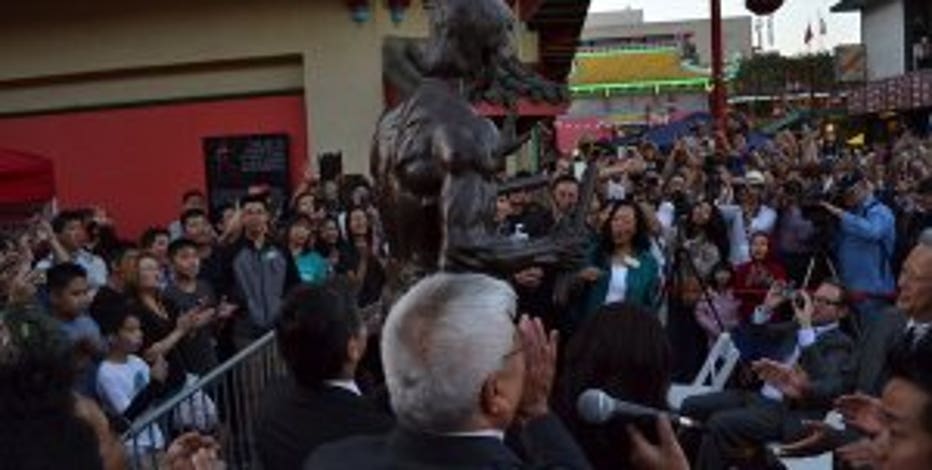 Statue of martial arts great Bruce Lee unveiled in L.A.'s Chinatown