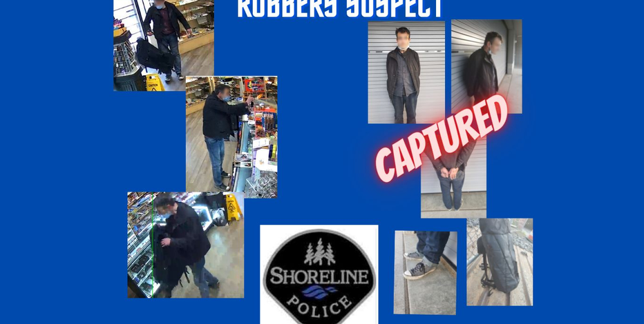 Shoreline police arrest suspect who allegedly used pepper spray to rob a convenience store
