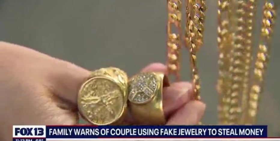'We lost our money': Family warns of couple using fake jewelry to steal thousands of dollars