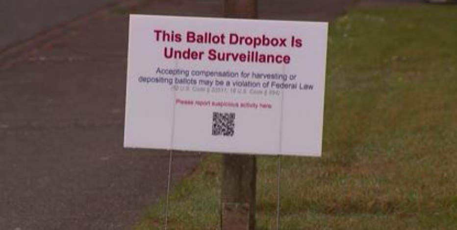 King County Elections calls for removals of unauthorized signs at ballot drop boxes