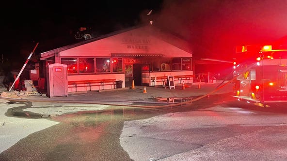 Crews investigate cause of early morning building fire in Kitsap County