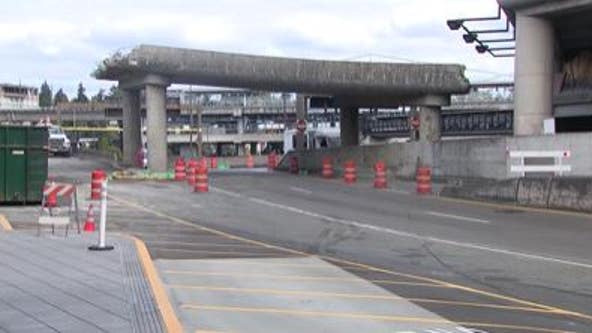 Arrivals ramp at Sea-Tac closed overnight this week; expect additional congestion