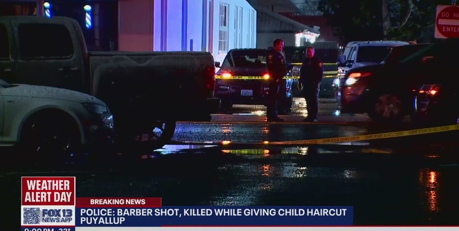 Puyallup PD: Barber shot to death while giving 8-year-old a haircut