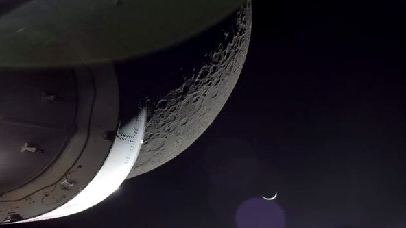 NASA's Orion spacecraft offers last breathtaking views of the moon as it begins journey home