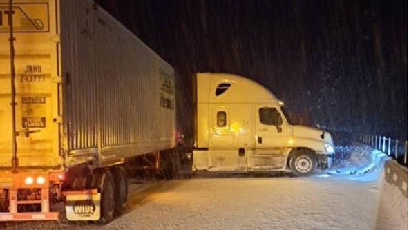 I-90 West closed near Cle Elum after multiple semi spinouts and collisions