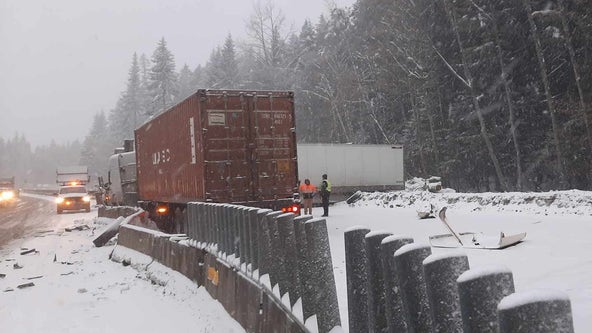 I-90 East reopens over Snoqualmie Pass, westbound remains closed near Ellensburg