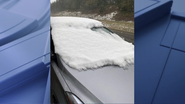 Driver fined nearly $600 for driving with snow-covered windshield in Washington state