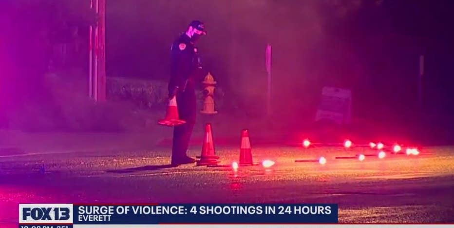 Surge of violence: Everett Police investigate 4 shootings in less than 24 hours