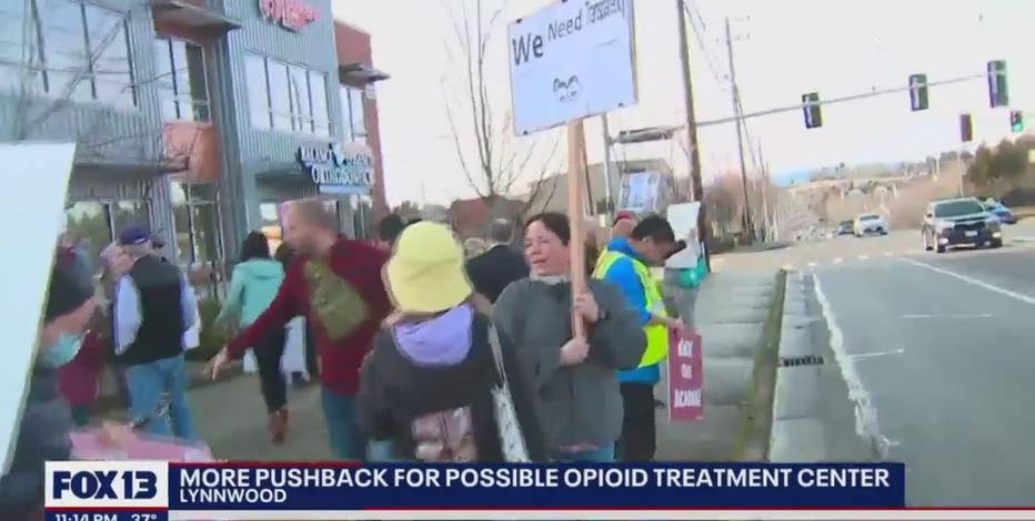 Opening for opioid clinic in Lynnwood delayed as protests against it continue