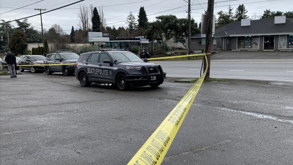 Seattle homicide detectives investigate after a man was found dead on Aurora Ave.