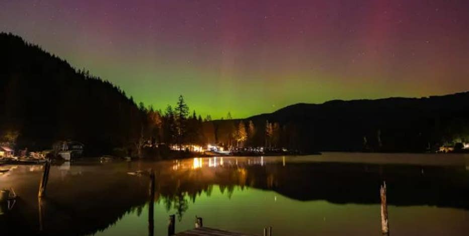 Solar storm brings colorful Northern Lights to the Northwest