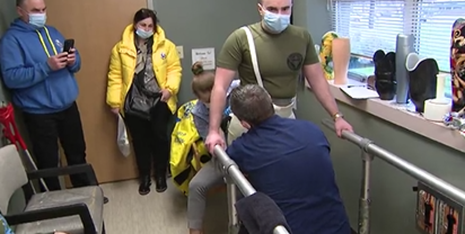 Ukrainian soldiers that lost limbs in war fitted for prosthetics in Everett