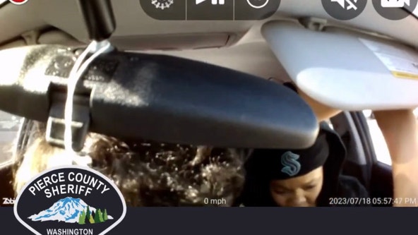 Caught on camera: Thieves in Kraken gear attempt carjacking, threaten victim with scissors