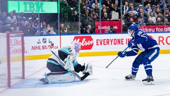 Mitch Marner scores hat trick, shootout winner as Kraken fall 4-3 to Maple Leafs