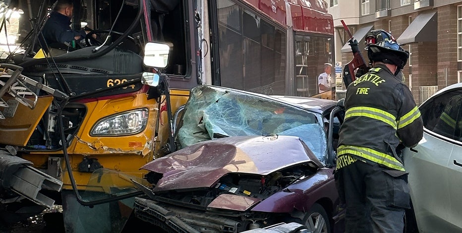 Driver of sedan accused of vehicular homicide in deadly Seattle bus crash