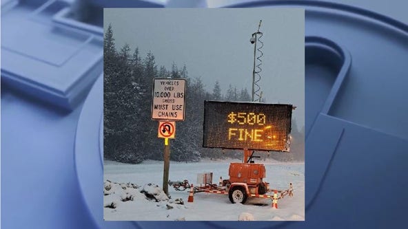 'Hefty fines': WSP to help enforce all traction requirements at Snoqualmie Pass