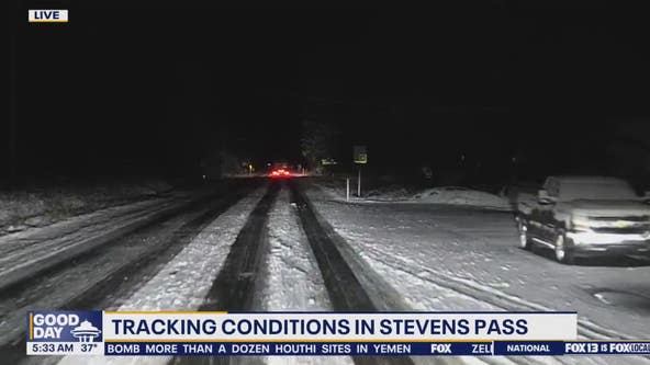 Mountain pass conditions: Chains required both directions of Stevens Pass, Snoqualmie Pass
