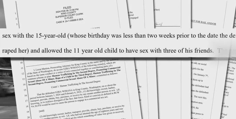Man arrested, accused of forcing 11 and 15-year-old into sex work on Aurora Ave.