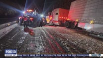 SR 18 closed over Tiger Mountain Summit for icy conditions, spinouts