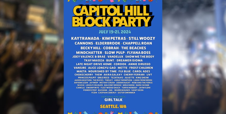 Capitol Hill Block Party 2024 lineup, ticket prices