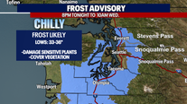 Seattle weather: Frost Advisory Tuesday night through Wednesday morning