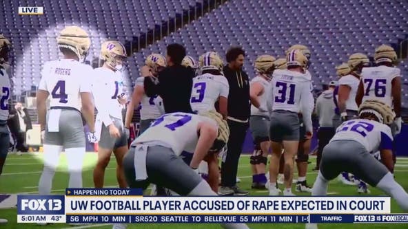 UW football player accused of rape expected in court