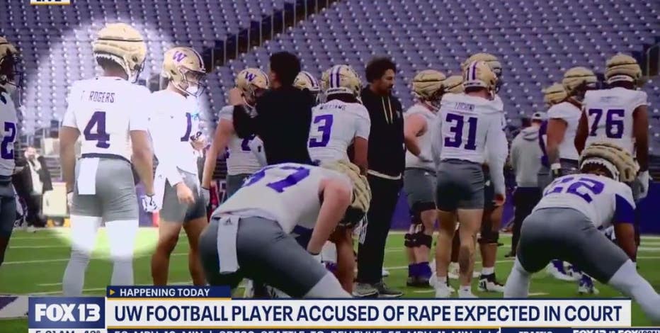 UW football player accused of rape pleads not guilty in Seattle courtroom