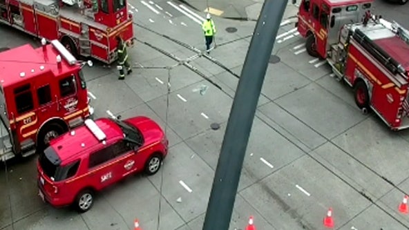 Car crash blocks road in Seattle's CID, officials investigating