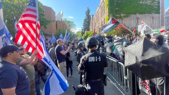 Pro-Israel counter-protest at University of Washington campus remains peaceful