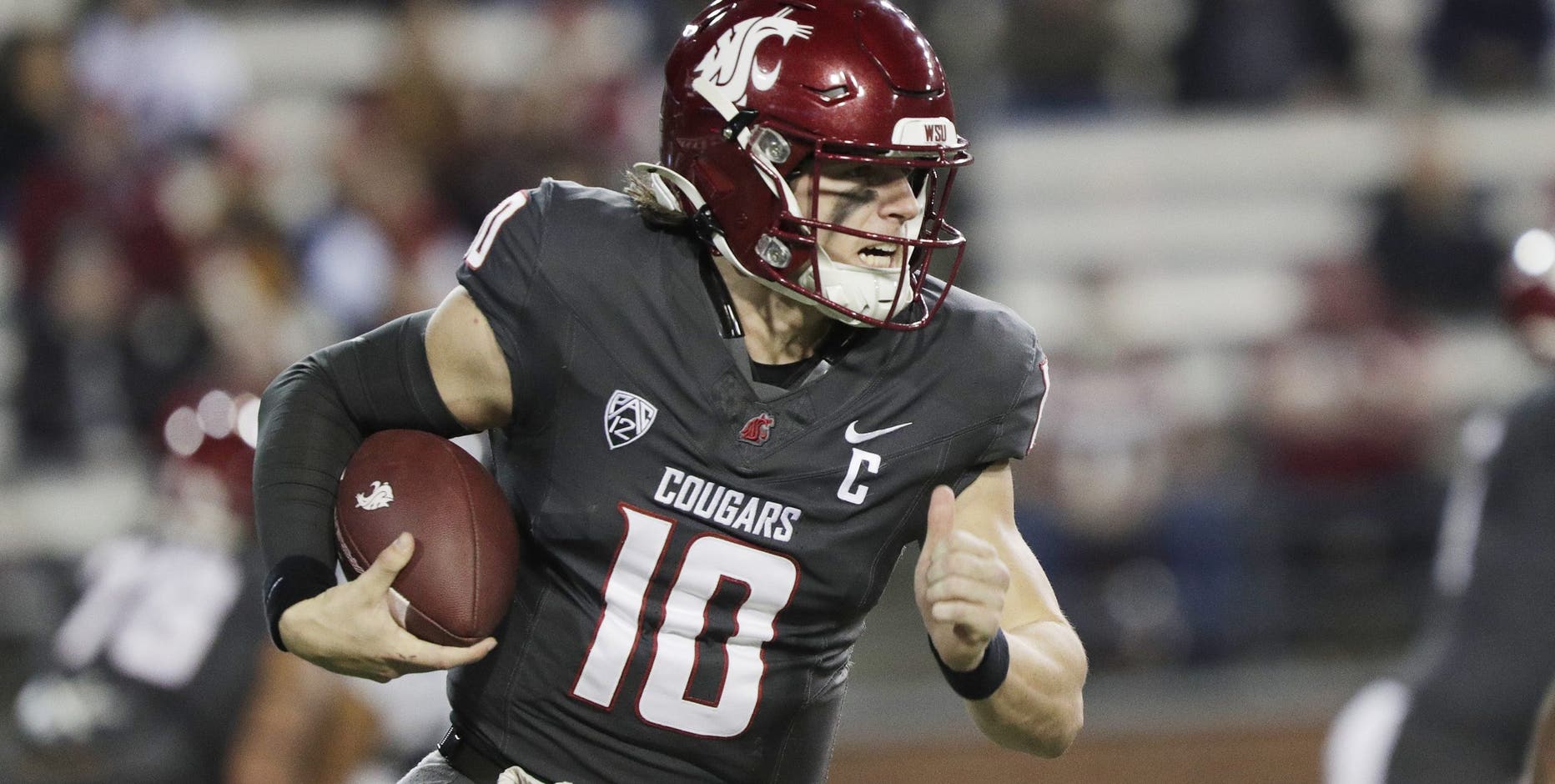 Mateer and Parker lead No. 20 Washington State to 49-28 win over Utah State