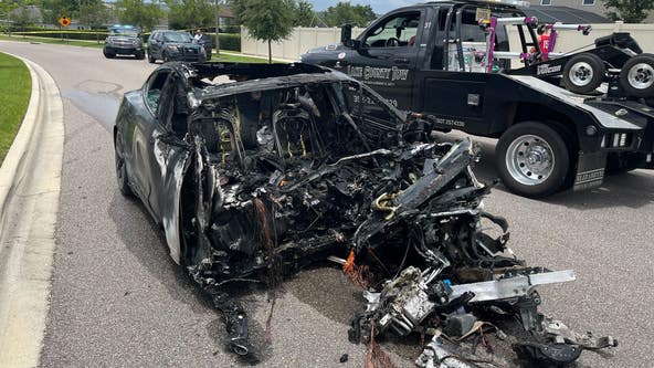 Tesla crashes into Florida homes after barreling through fence at high speeds, police say
