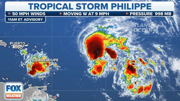 Invest 91L to become tropical depression soon as Tropical Storm Philippe gains some strength in Atlantic