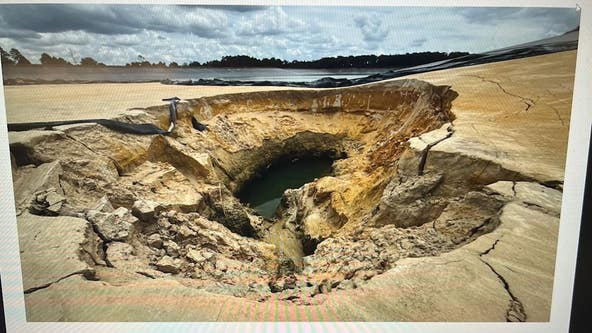 Crews trying to fix 'sand volcano' impacting Central Florida reservoir