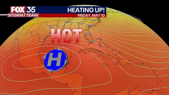 Orlando weather: Central Florida to heat up with temps reaching the mid 90s