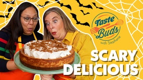 A funky cheesecake Halloween: Taste Buds