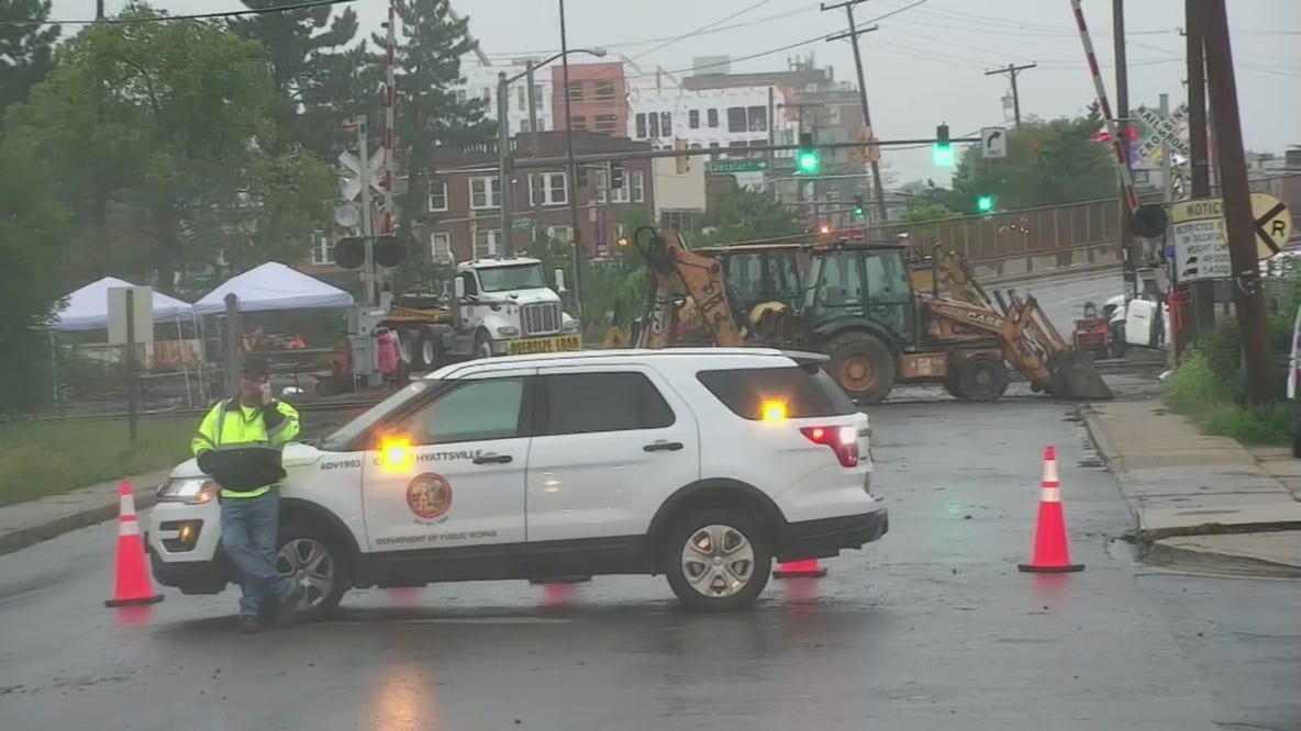 Weekend freight train derailment in Hyattsville still impacting traffic