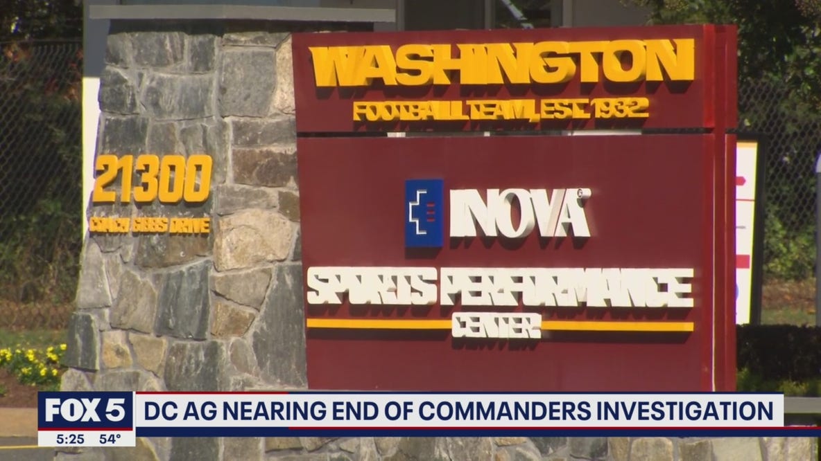 DC AG nearing end of Commanders investigation