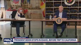 President Biden stops in Idaho before same-day trip to California