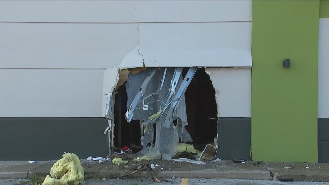Vehicle catches fire after crashing into Hobart Chuck E. Cheese
