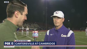 Cartersville head coach says their matchup with Cambridge might be the best game in the state