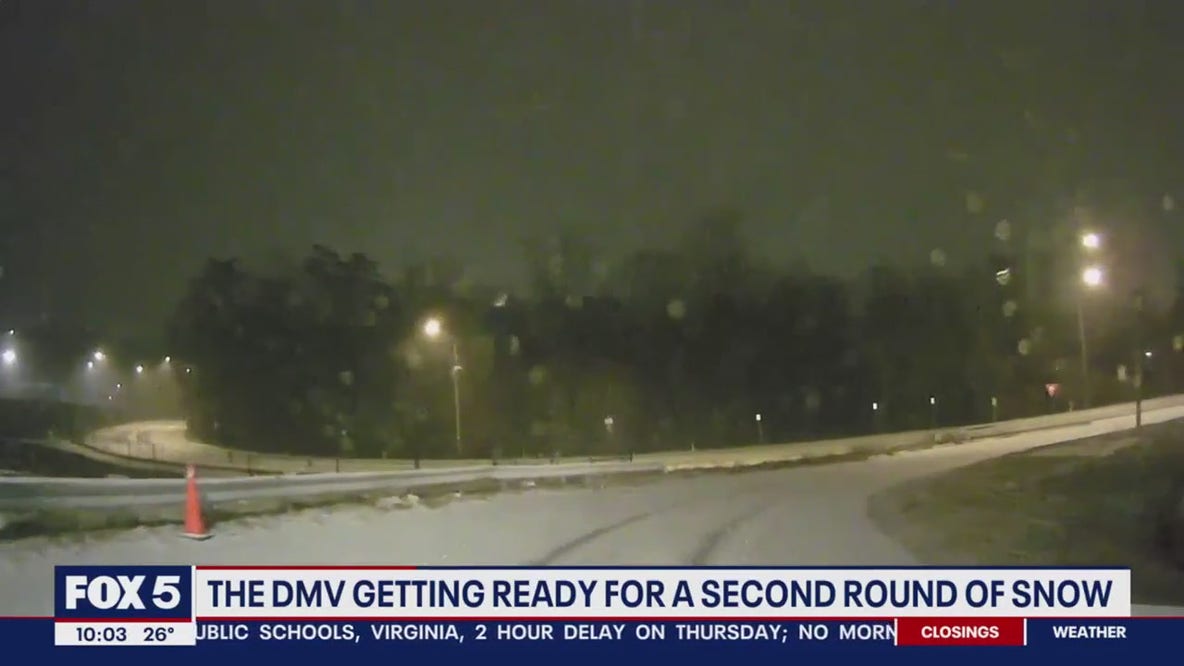 DC, Maryland, Virginia prepping for second round of snow Friday
