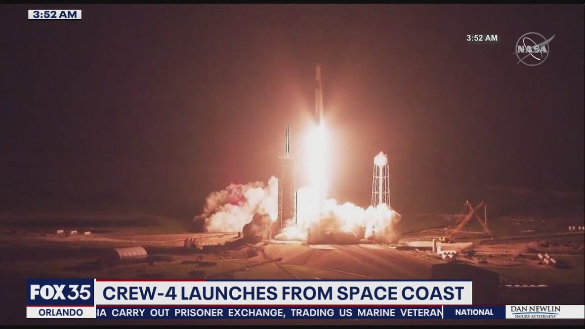 NASA, SpaceX Crew-4 astronauts blast off from Florida