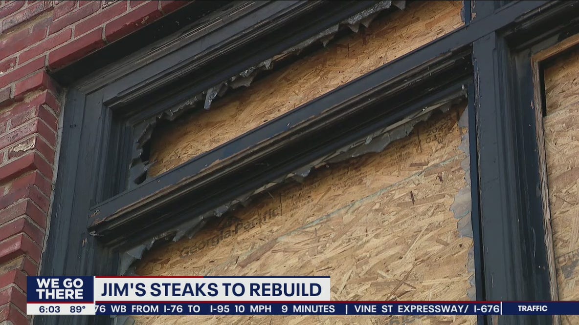 Beloved Jim's Steaks to rebuild after fire
