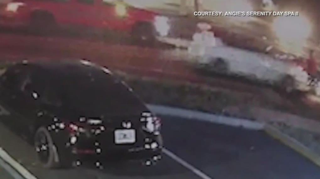 Video shows moment accused drunk driver hits biker