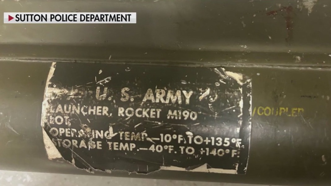 Army rocket launcher found in man's car