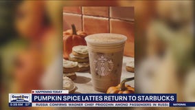 Pumpkin Spice Lattes return to Starbucks