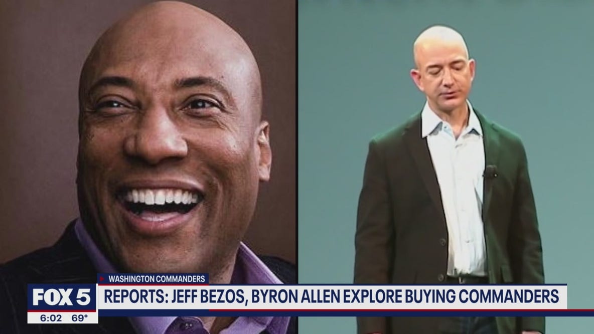 Reports: Jeff Bezos, Byron Allen explore buying Commanders