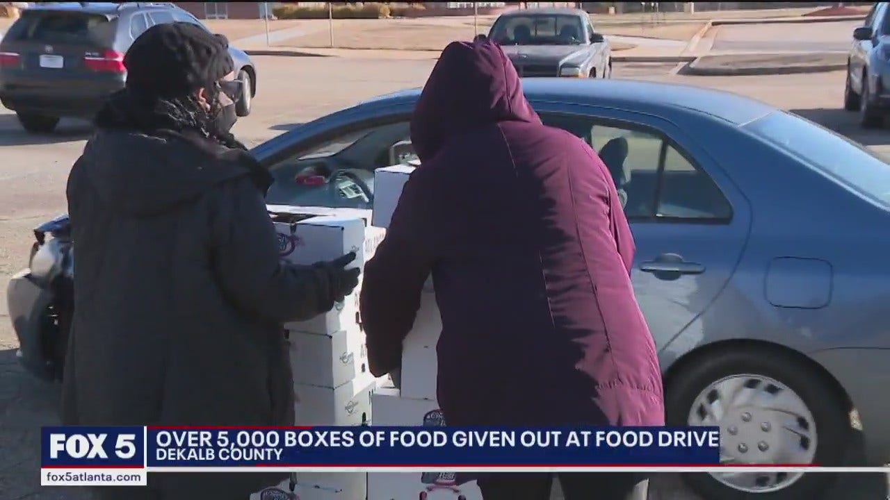 Massive food giveaway in DeKalb County
