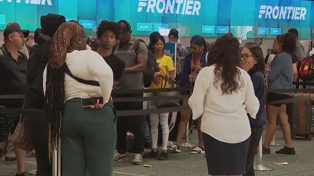 Frontier passengers bumped from flights