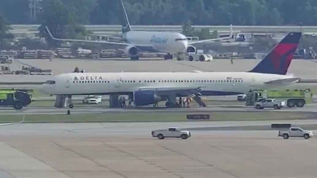 Delta flight loses wheel before takeoff FOX 5 Atlanta